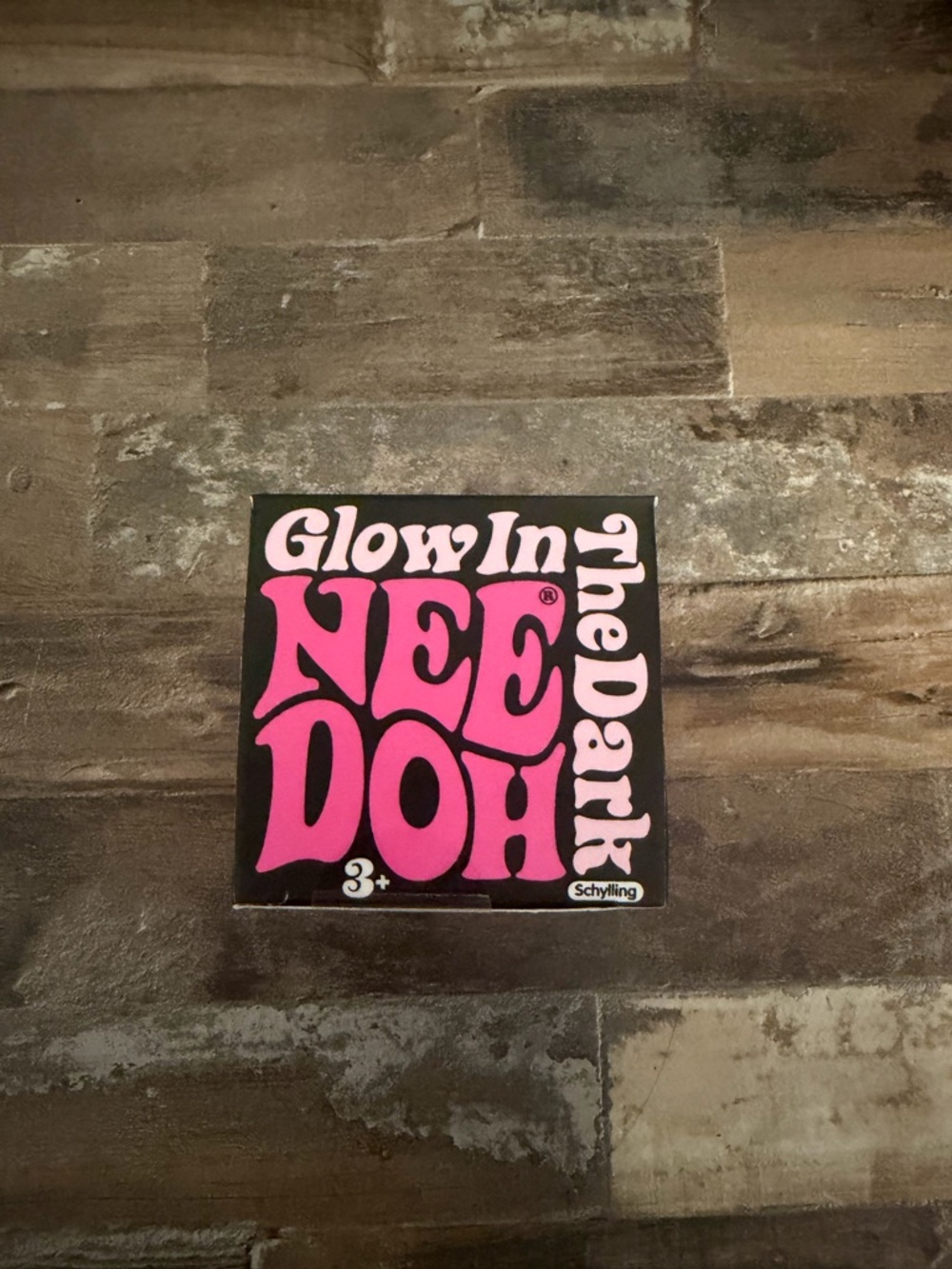 Needoh Glow in the Dark Stress Ball - Pink
